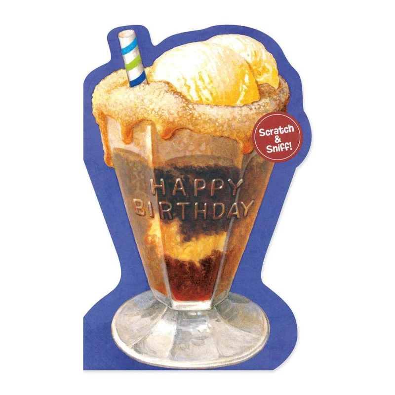 BIRTHDAY CARD: SCRATCH & SNIFF SUNDAE