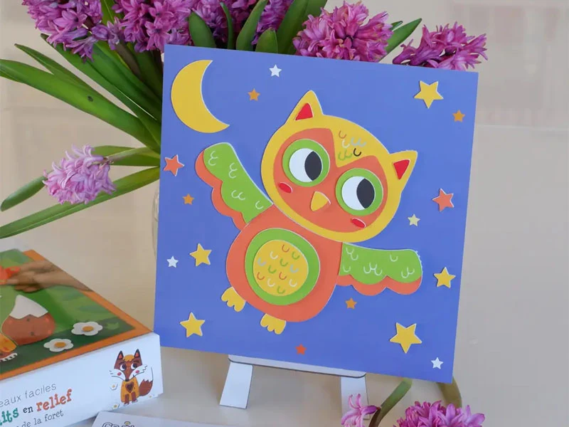 Coffret créatif portraits en relief - Animaux de la forêt