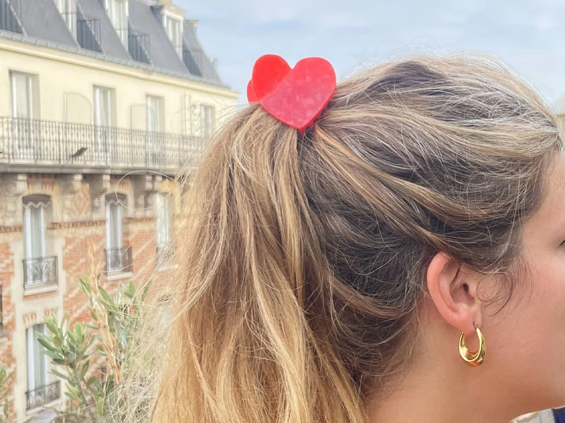 Pince à cheveux - Cœur