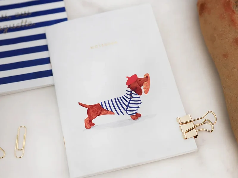 Lot de 2 carnets A6 - Duo Oui Baguette - ATWS