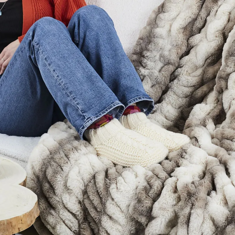 CHAUSSONS CHAUSSETTES JACQUARD COSY TIME