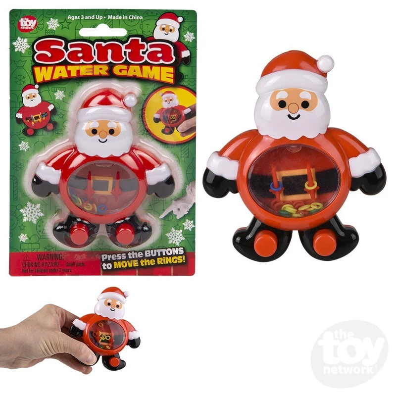 4-Inch Christmas Santa Handheld Water Game Toy