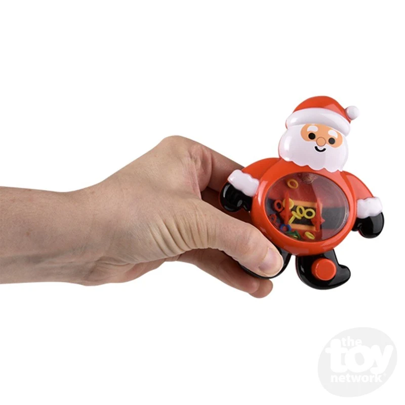 4-Inch Christmas Santa Handheld Water Game Toy
