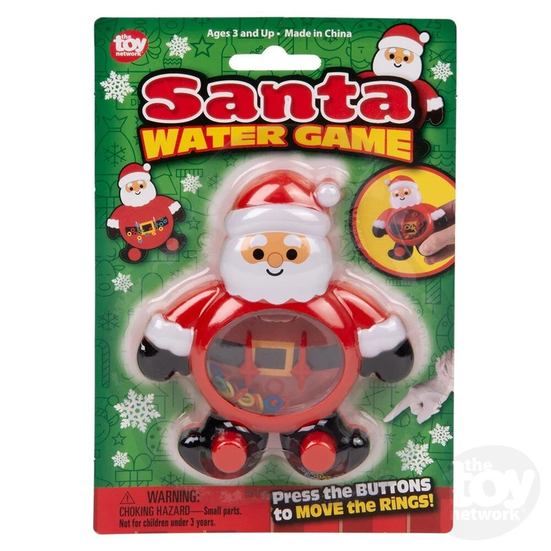 4-Inch Christmas Santa Handheld Water Game Toy