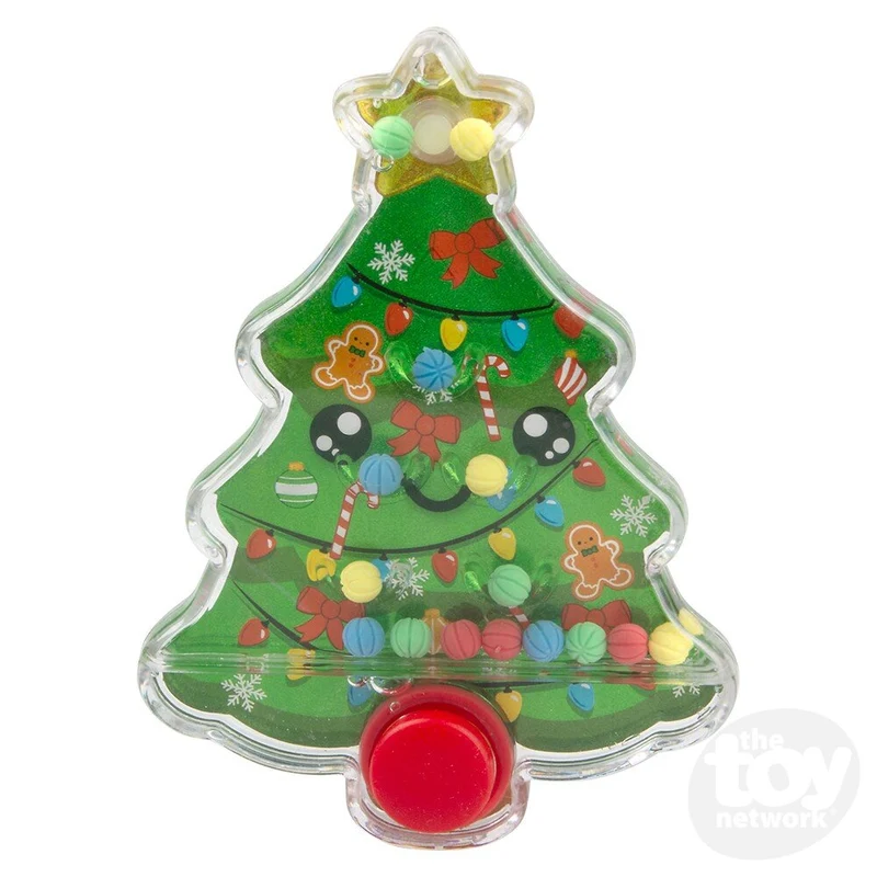 4-Inch Christmas Tree Handheld Water Game Toy