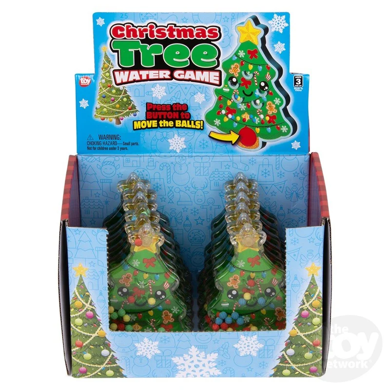 4-Inch Christmas Tree Handheld Water Game Toy