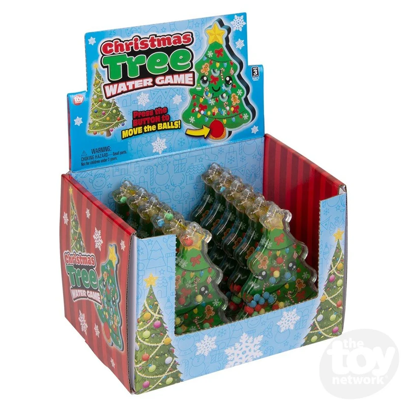 4-Inch Christmas Tree Handheld Water Game Toy