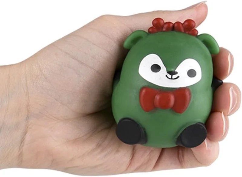 Single Christmas Squeezy Sugar Ball 2.4in Toy