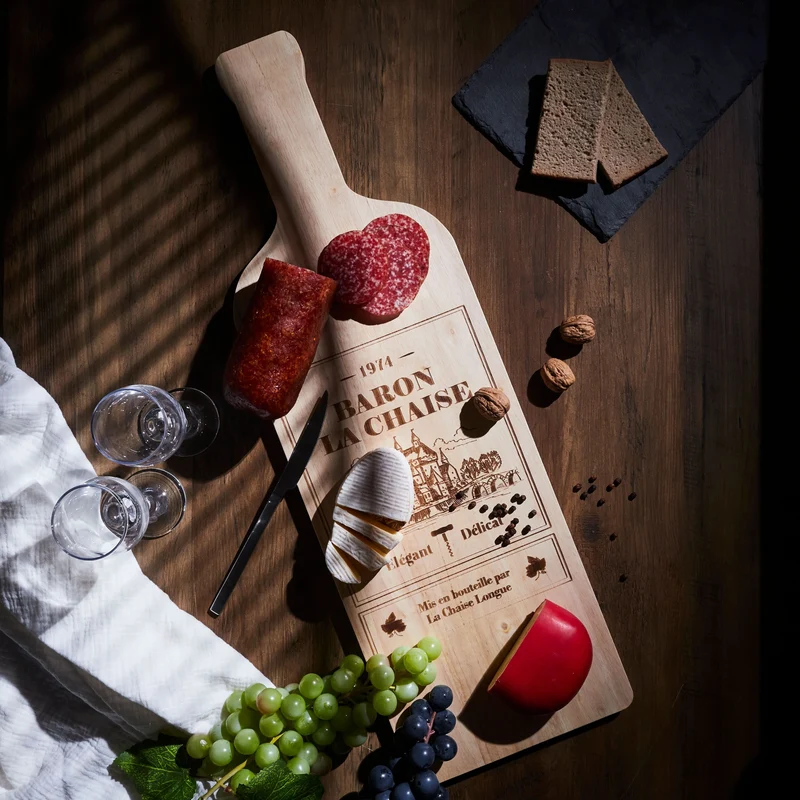 PLANCHE APERO BOUTEILLE BARON LA CHAISE