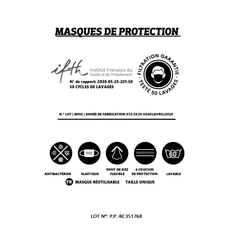 MASQUE EN TISSU BISOU