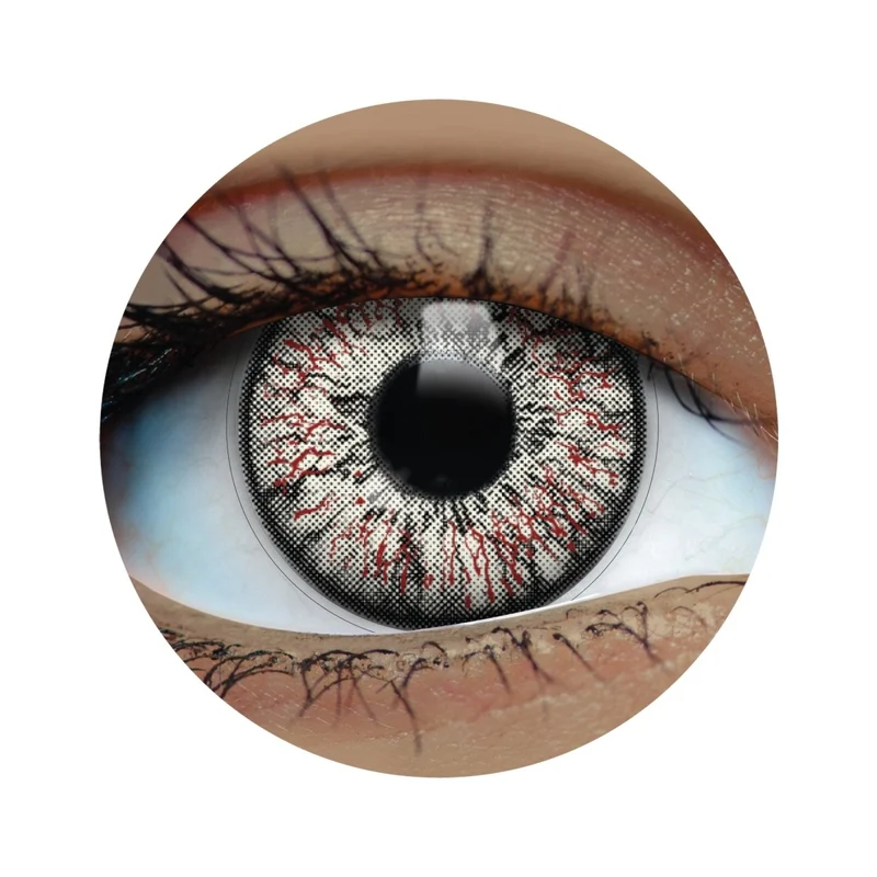 PRIMAL® Zombie 3 Contact Lenses, Costume Accessory, 3 Months Usage