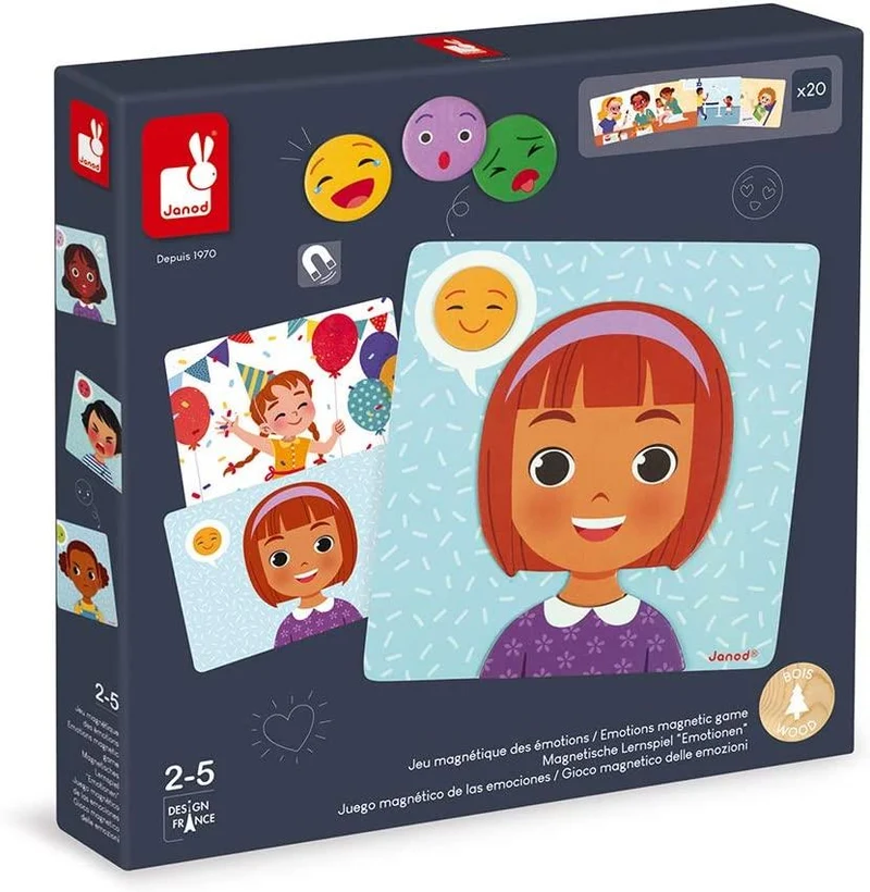 Janod Emotions Magnetic Games / Jeux magnétiques Janod Emotions