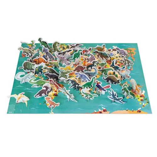 Janod 3D Puzzle Dinosaurs 200 pcs / Casse-Tête 3D Dinosaures 200 pièces