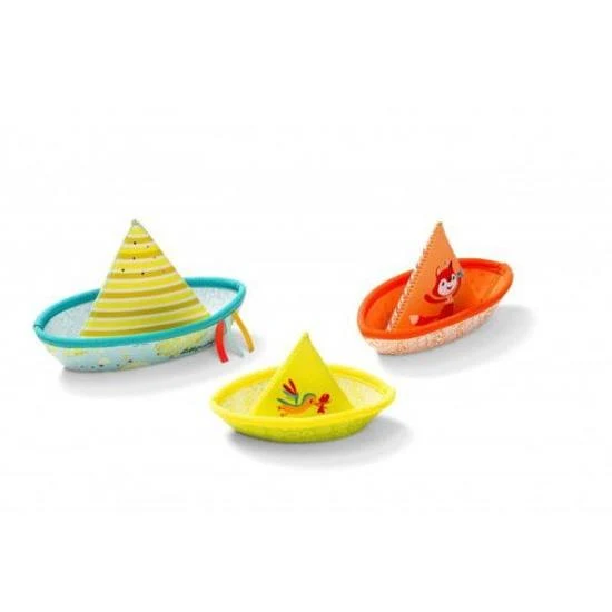 Lilliputiens Bath Fun 3 Little Boats / Amusez-vous dans le bain avec 3 petits bateaux