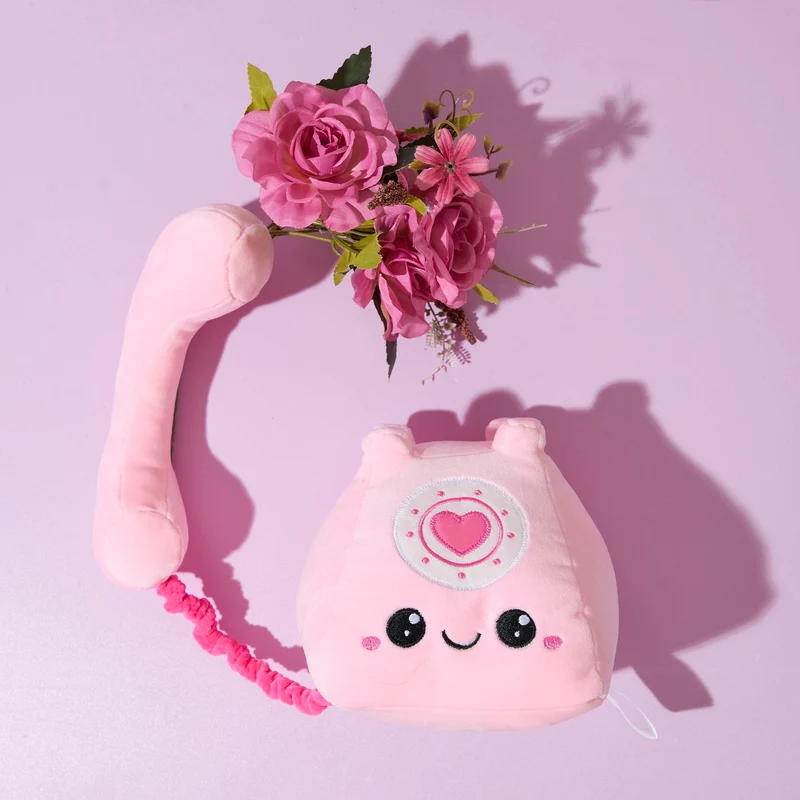 PELUCHE TELEPHONE ROSE