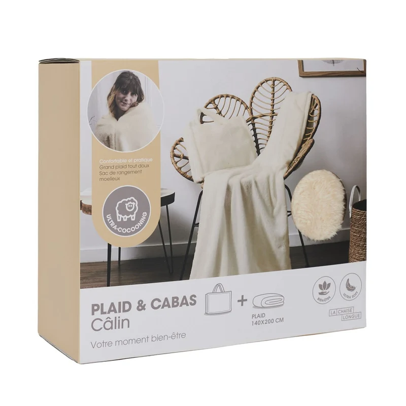 PLAID CABAS CALIN