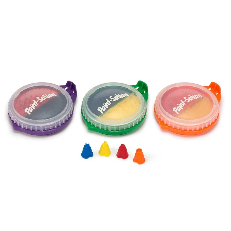 Paint-Sation Finger Nibs (Orange - Yellow/Red) / Pinces à doigts Paint-Sation (Orange - Jaune/Rouge)