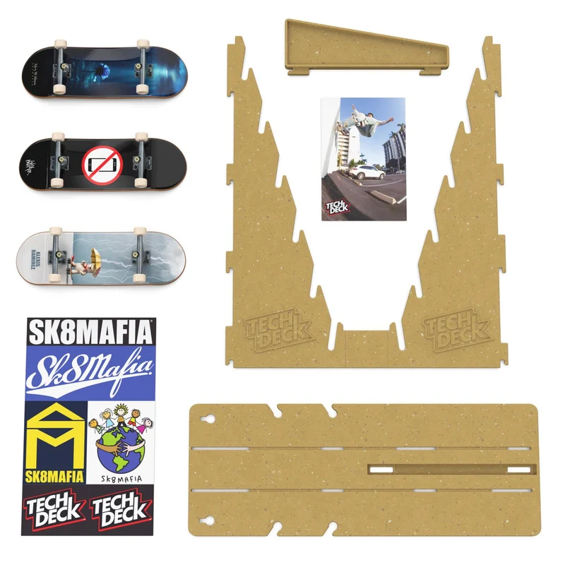 Tech Deck Fingerboard Display Stand and Skateboard Wall Mount Assortment