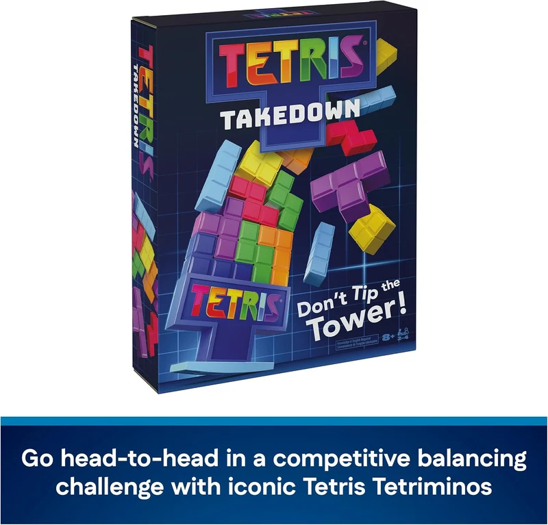 Spin Master Games Tetris Takedown Competitive Block-Balancing Family Game