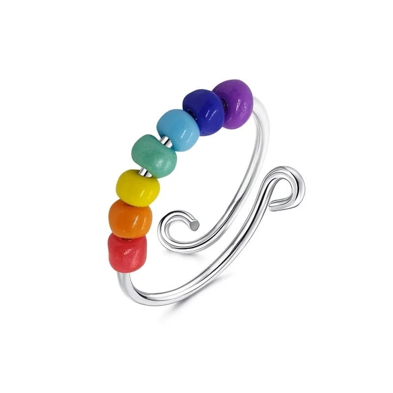 Bague anti-stress multicolore