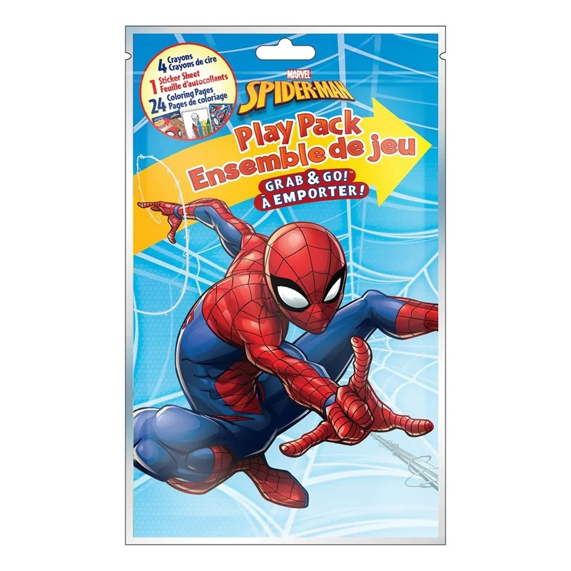 Spider-Man Grab N Go Play Pack, Activity Kit, Marvel, 1 Count