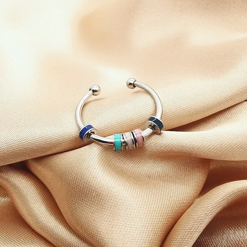 Bague bille Colorée Antistress
