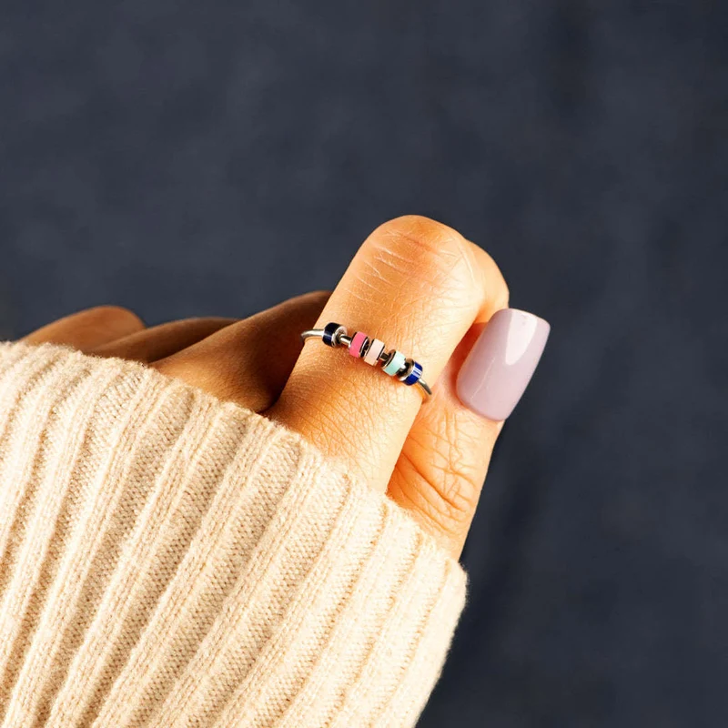 Bague bille Colorée Antistress