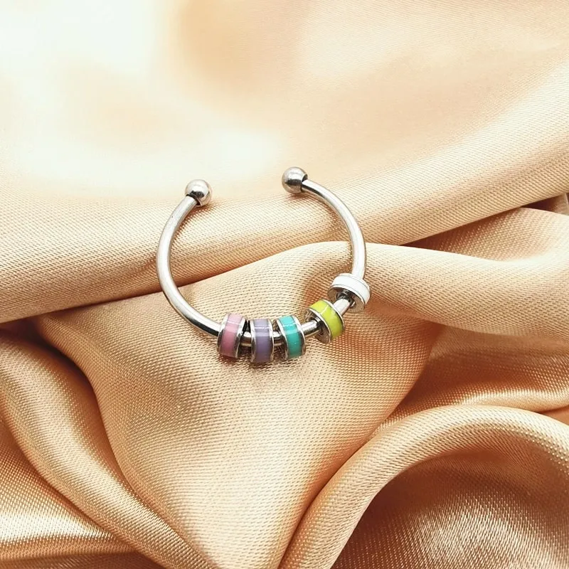 Bague bille Colorée Antistress
