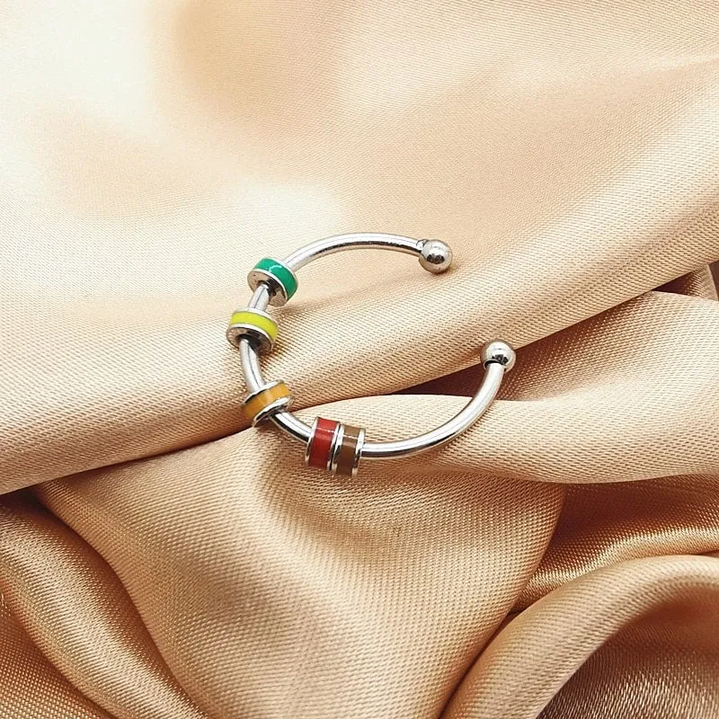 Bague bille Colorée Antistress