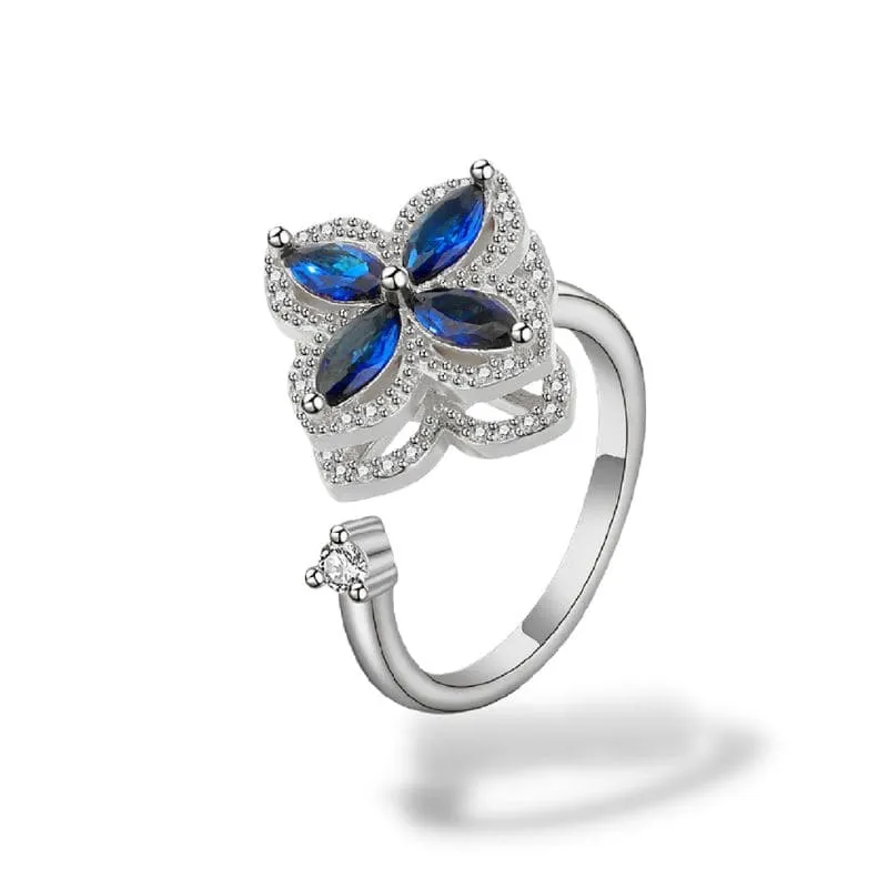 Bague Trèfle Rotative Galactique