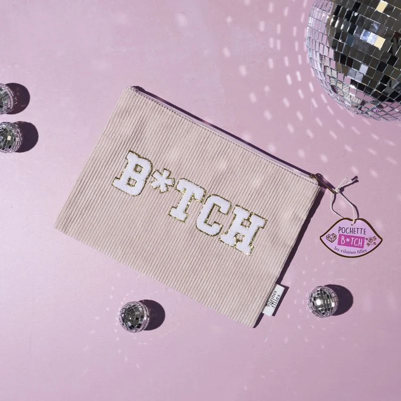 TROUSSE DE TOILETTE VELOURS B*TCH