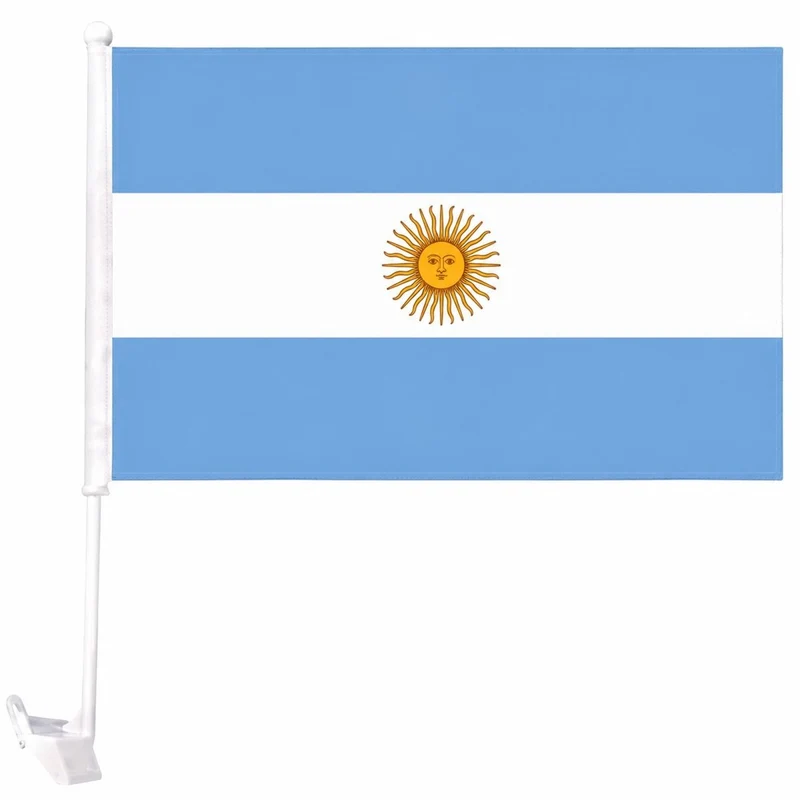 Argentina Car Flag, 1 Count