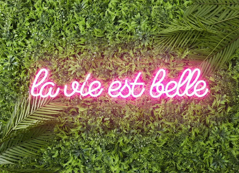 LAMPE EFFET NÉON LA VIE EST BELLE