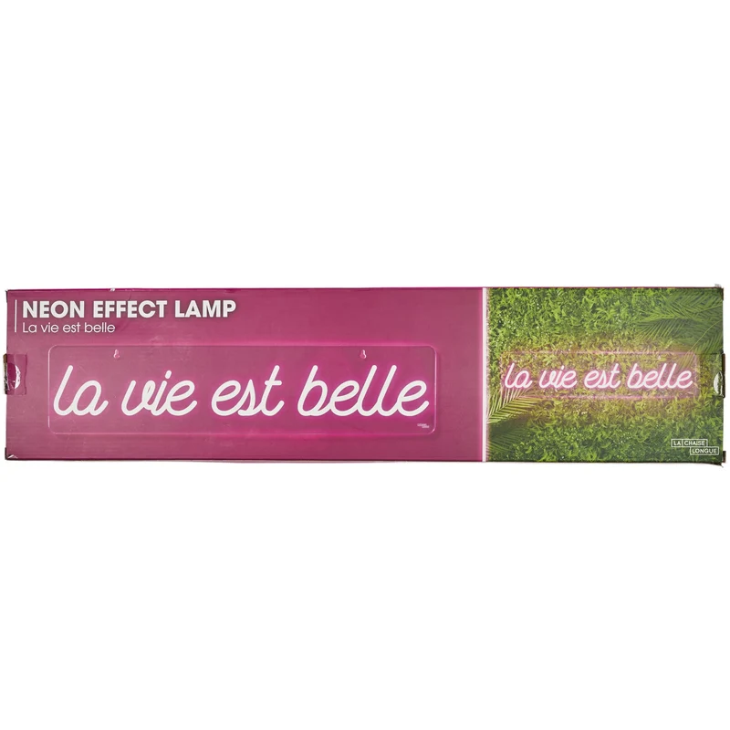 LAMPE EFFET NÉON LA VIE EST BELLE