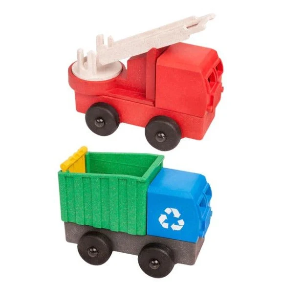 Fire and Recycling Truck 2 Pack