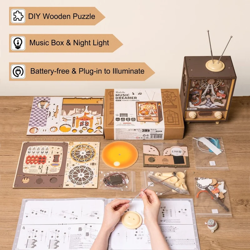 DIY Sunset Carnival Music Box