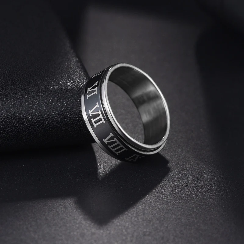 Bague anti-stress chiffre tournant