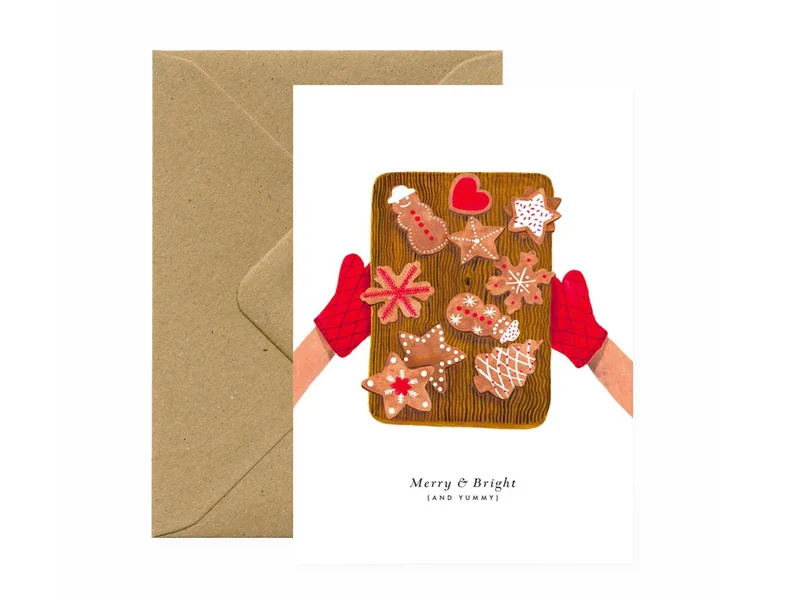 Carte de Noël aquarelle - Christmas cookies - ATWS