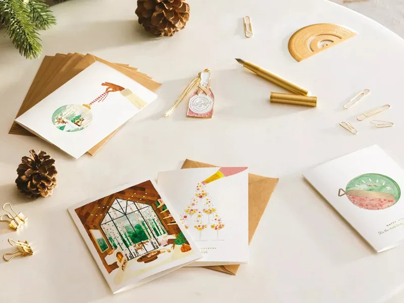 Carte d'anniversaire aquarelle & dorure - Mexican Birthday - ATWS