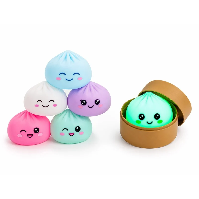 Surprise Glow In the Dark Squishy Dumpling, 3.9 Inches, 1 Count