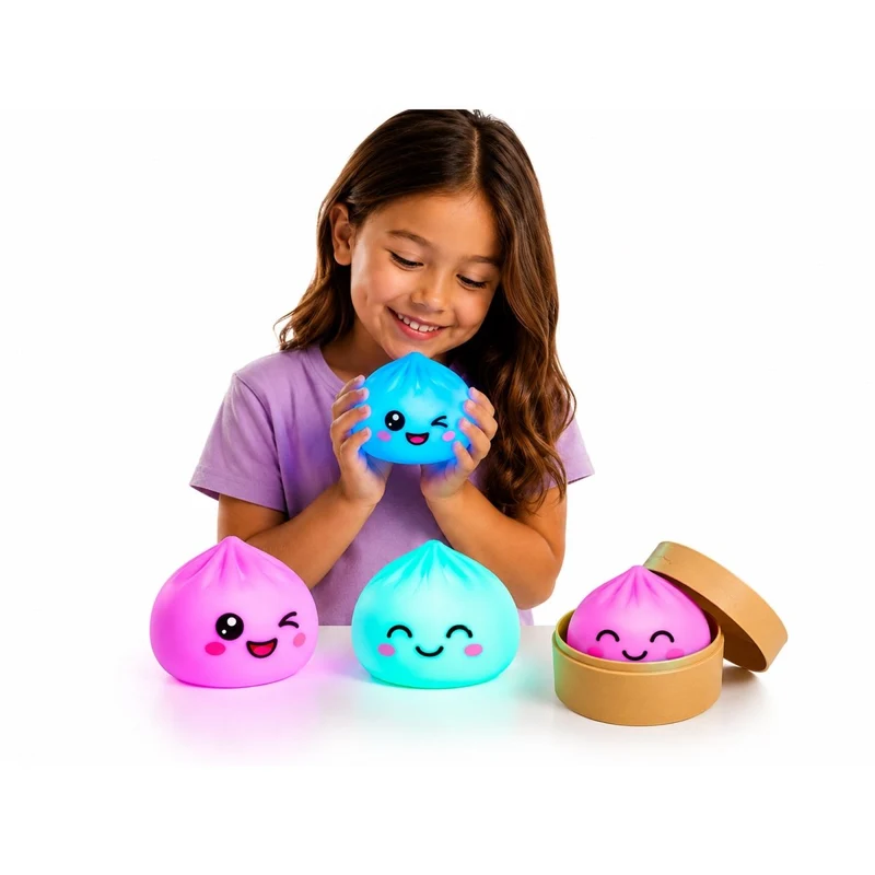 Surprise Light-Up Squishy Dumpling, 3.9 Inches, 1 Count