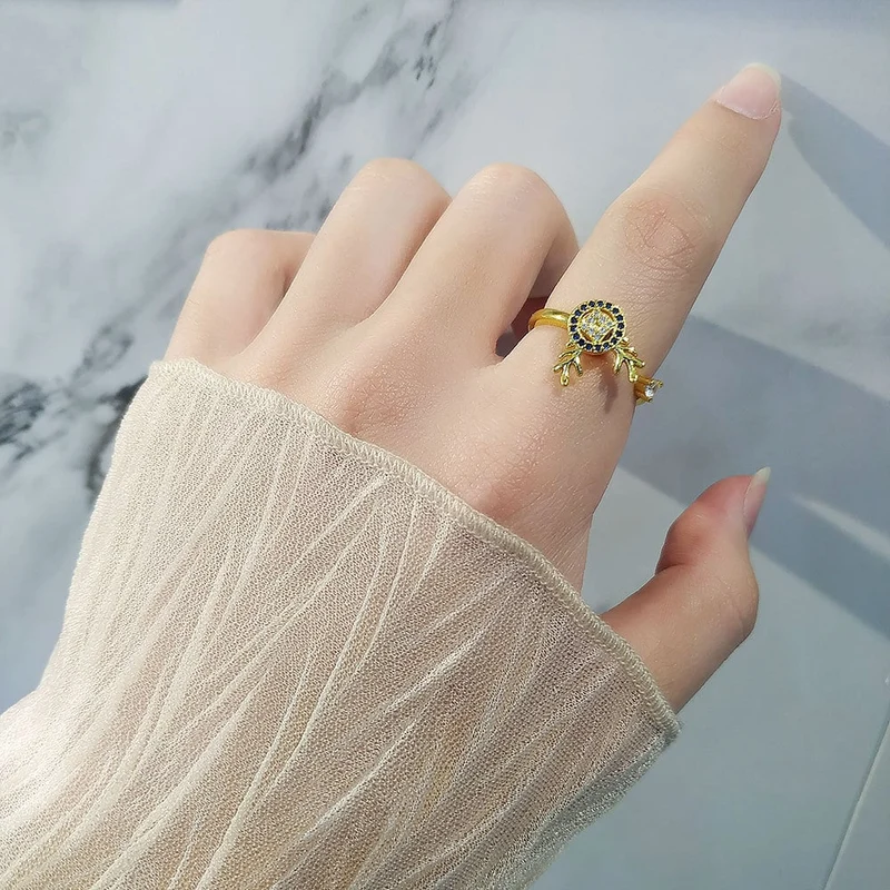 Bague Cerf anti-stress rotative