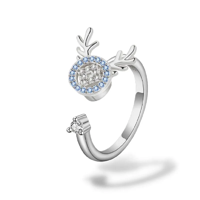 Bague Cerf anti-stress rotative