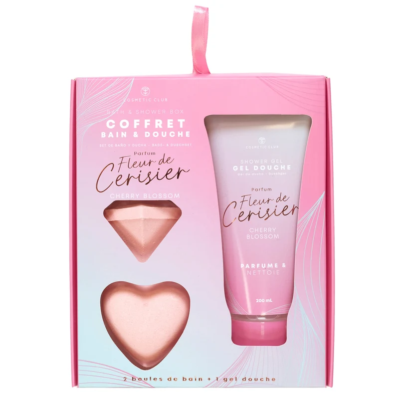 COFFRET BAIN FLEUR DE CERISIER 3 PCS