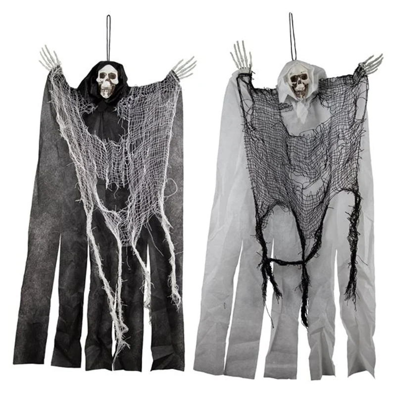 Hanging Skeleton Reaper, Halloween Decoration, Assortment, 1 Count