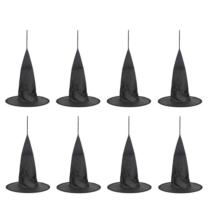 Hanging Witch Hats, Halloween Decoration, 8 Count