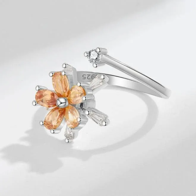 Bague rotative Fleur Cosmique