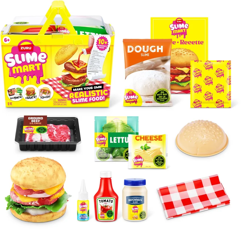 ZURU Slime Mart Small Shopping Basket Fast Food Series 1