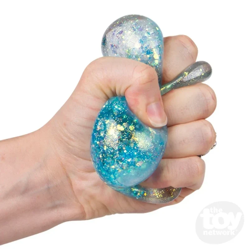 Single Squeezy Sugar Cube Glitter Sensory Fidget