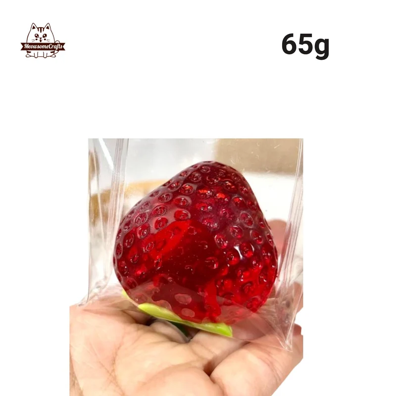 Jelly Strawberry Coconut Squishy Sensory Fidget Toy